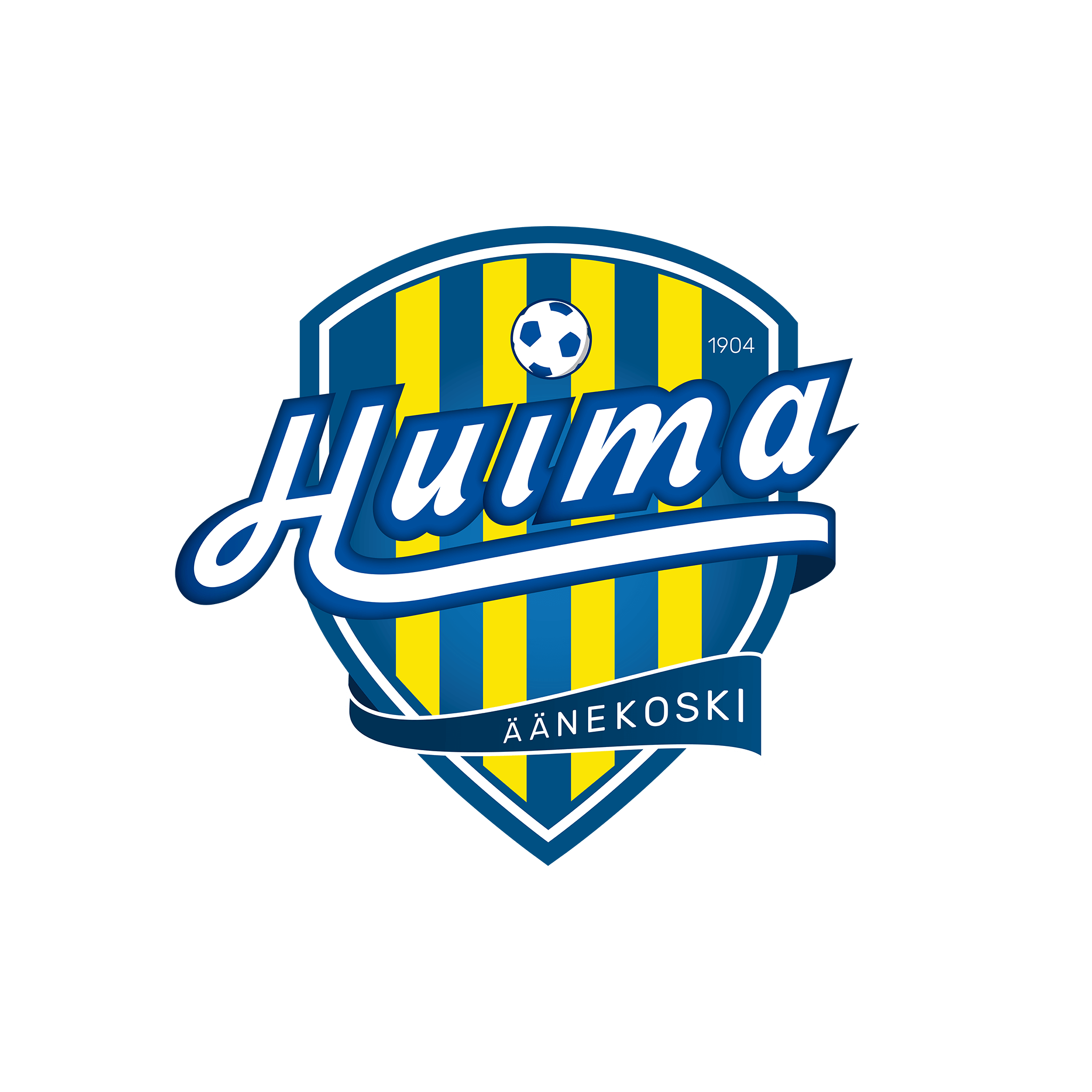 logosuunnittelu-äänekosken huima juniorijalkapallo-vaakuna