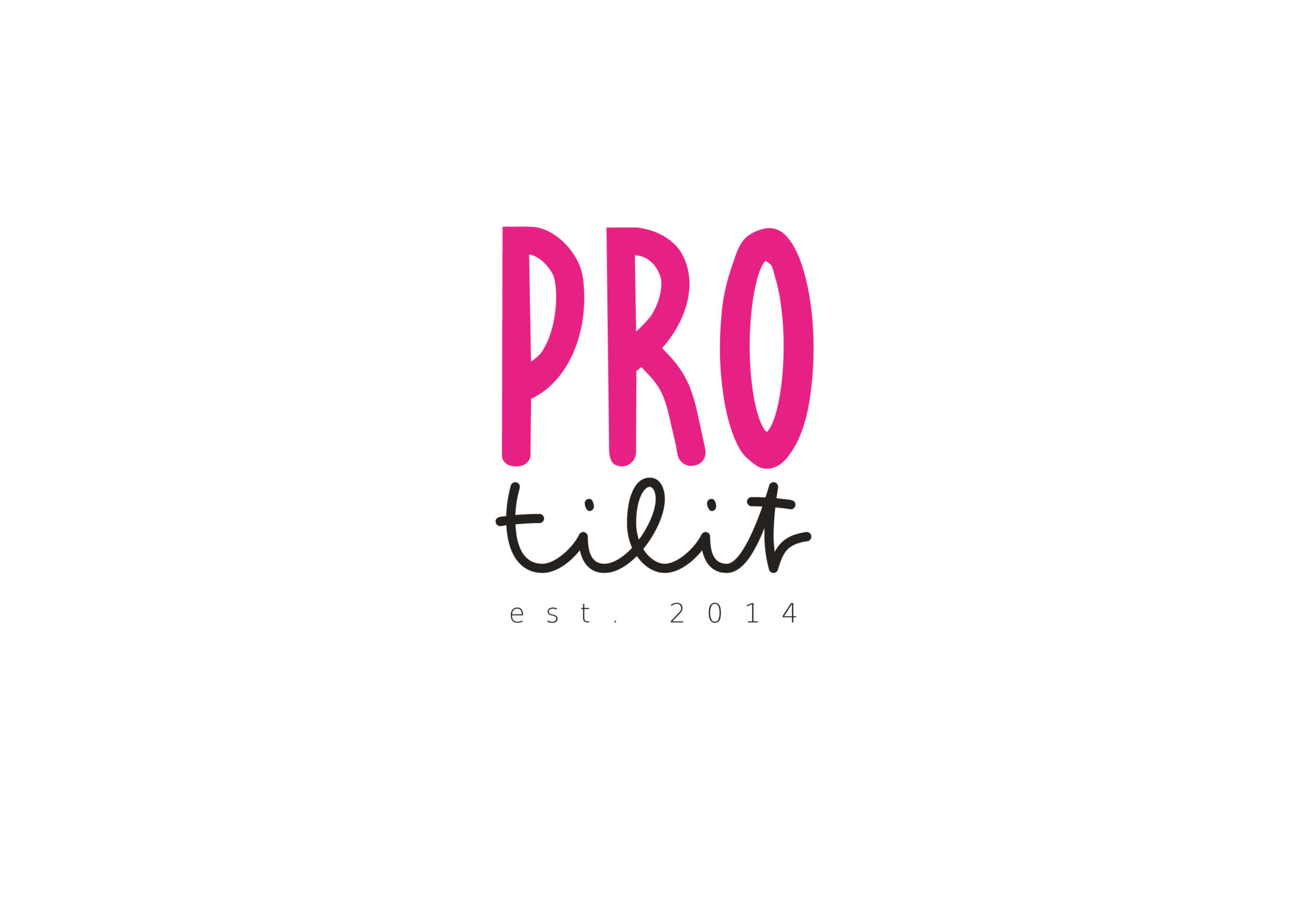 Logon suunnittelu Tilitoimisto Protilit logo valkoisella pohjalla
