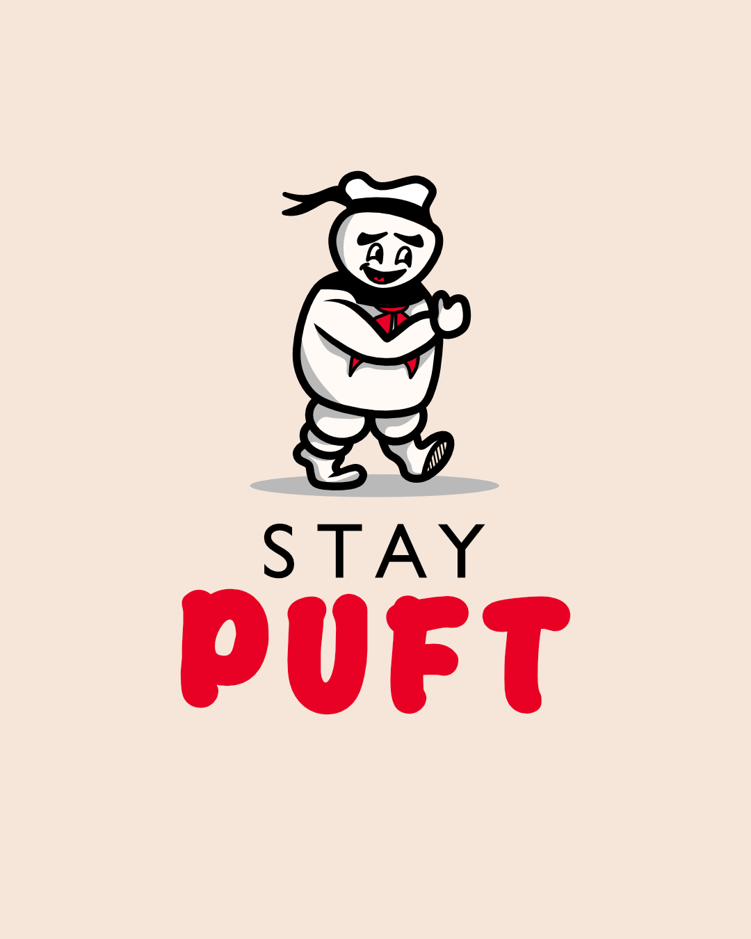 Maskottilogo Stay puft 