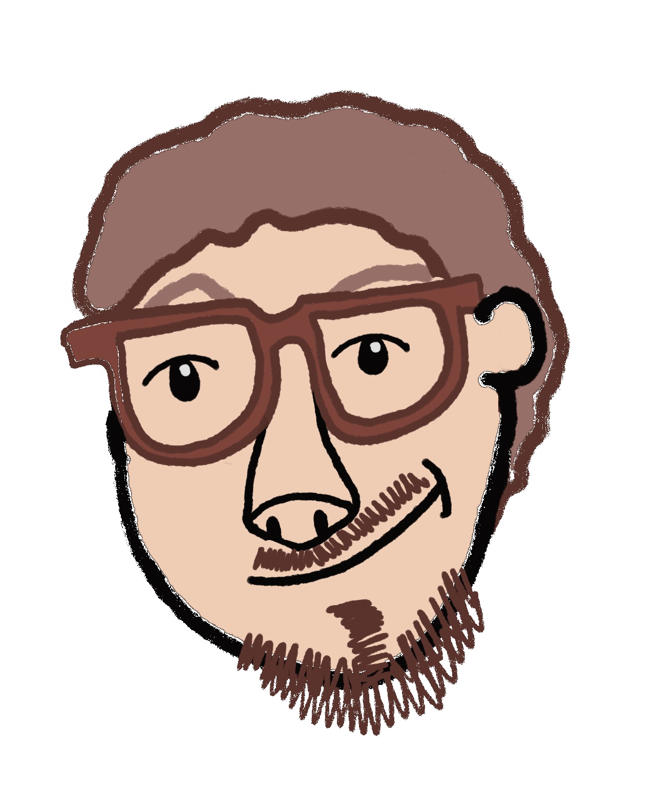 Digitaalisesti piirretty hahmo kuvittaja niklaksesta jyväskylästä