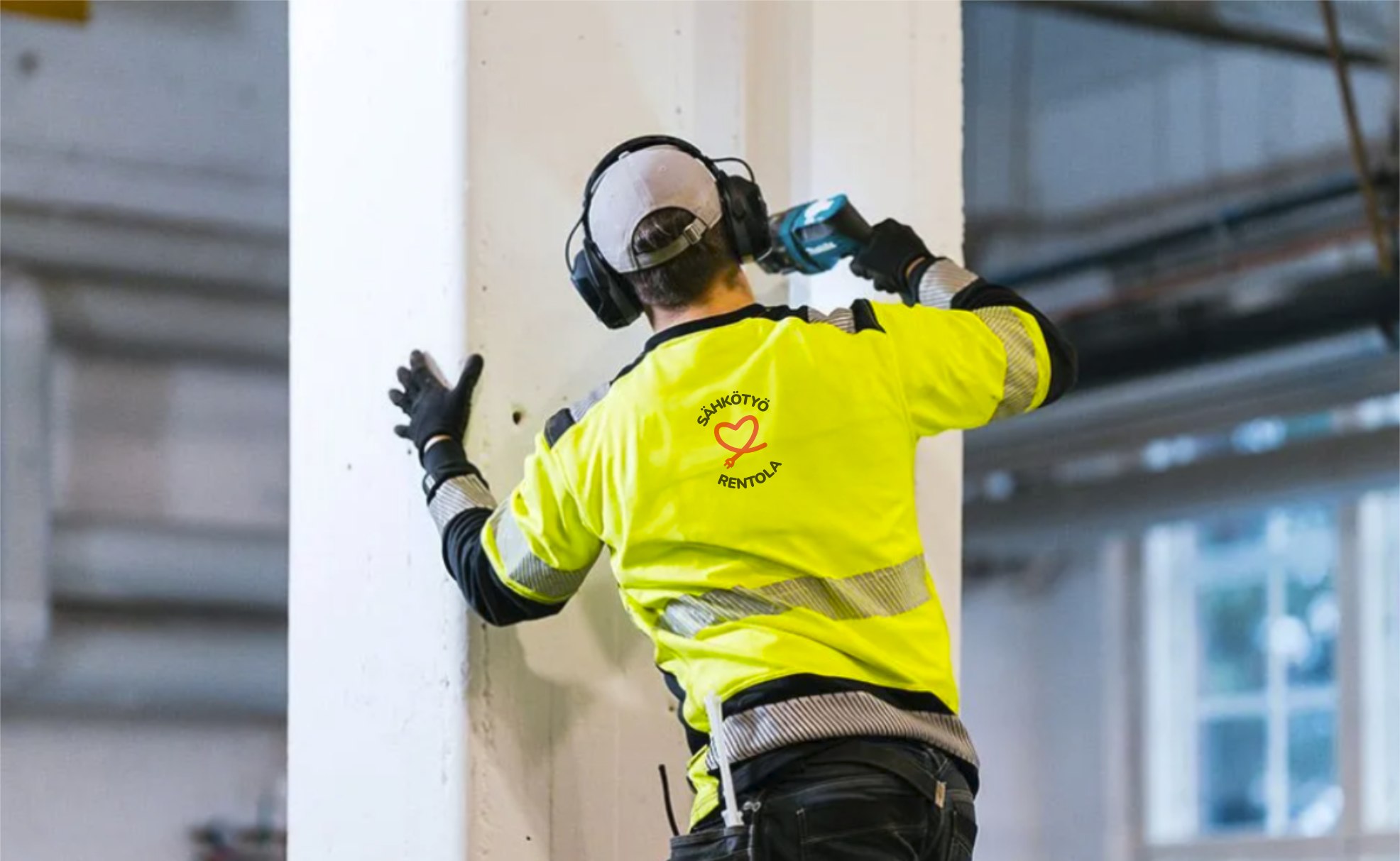 Sähkötyö Rentola uusi logo paidassaJyväskylä